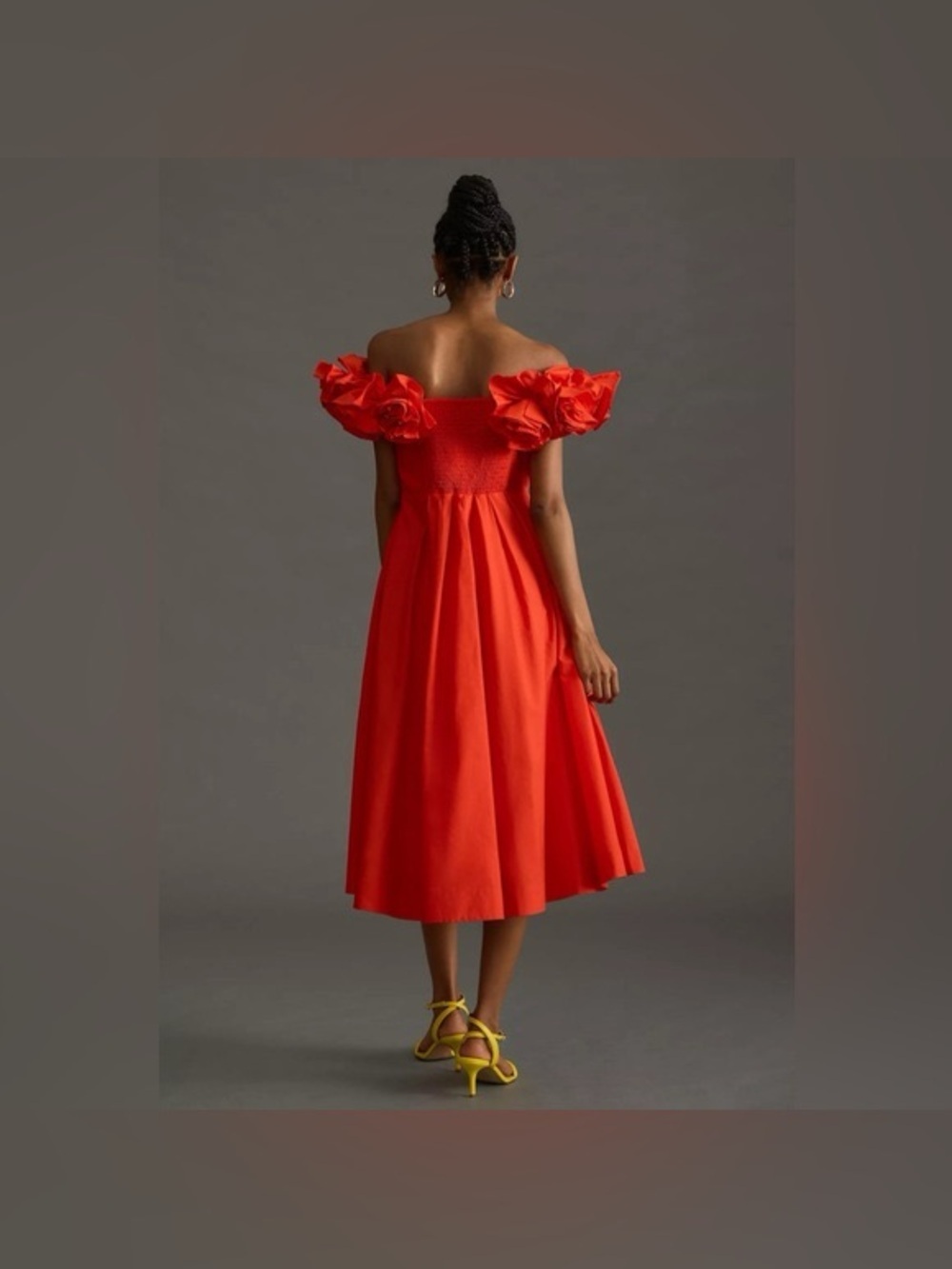NWT Anthropologie The Corina Ruffled Dress by Maeve in Red size M - Picture 3 of 16